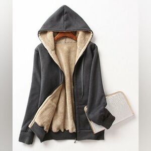Danqi Plush Zip-Up Hoodie